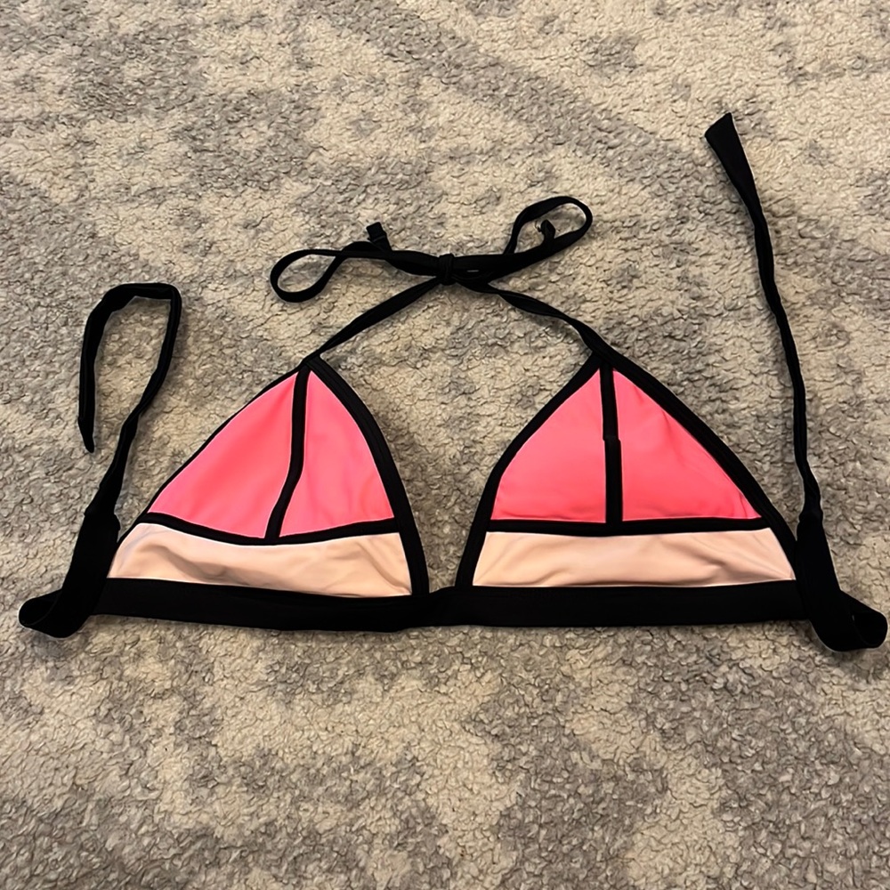 Triangle bathing suit swim top